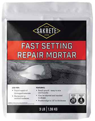 Fast-Setting Repair Mortar