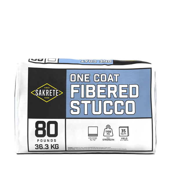 One-Coat Fibered Stucco