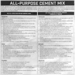 Pro-mix all-purpose cement mix