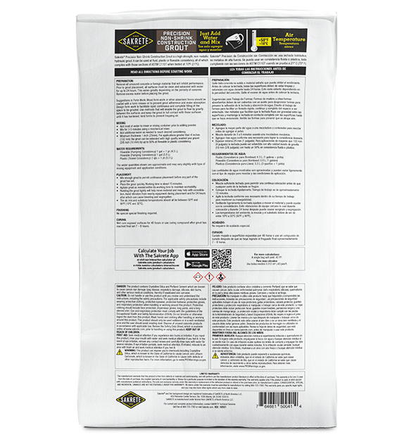 Precision Non-Shrink Construction Grout