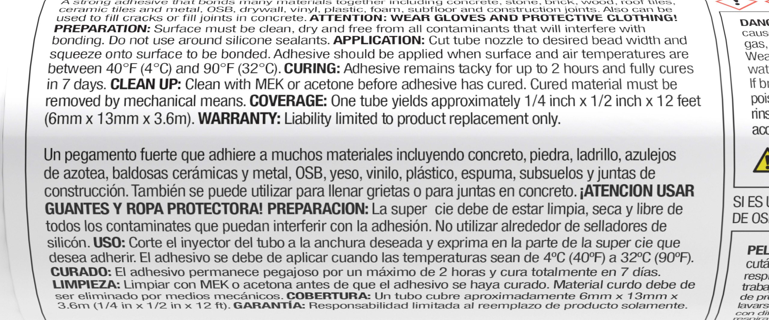 Polyurethane Construction Adhesive